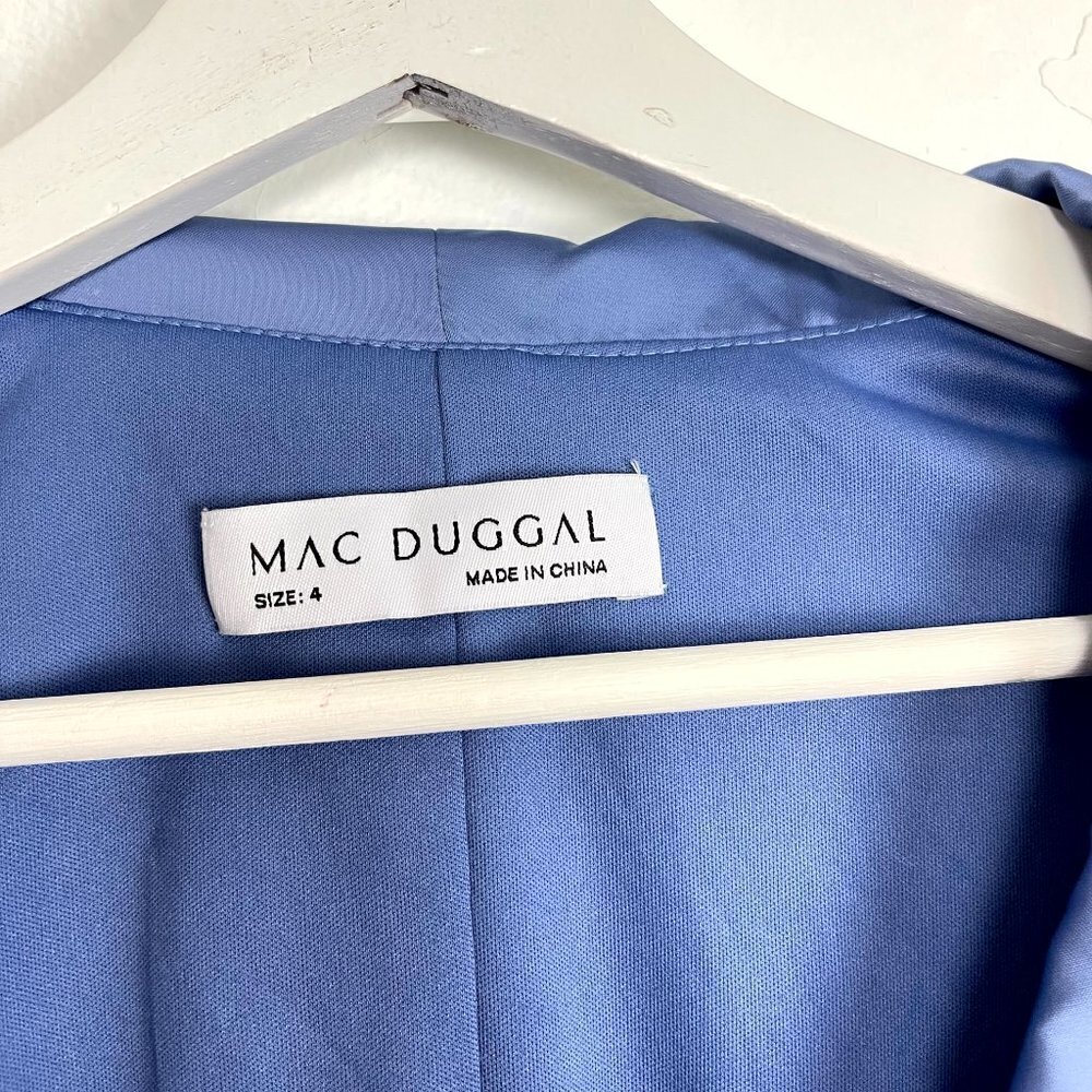 Mac Duggal Blue Midi Dress - Picture 6 of 11